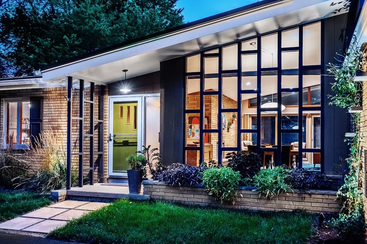 Exterior shot of a home